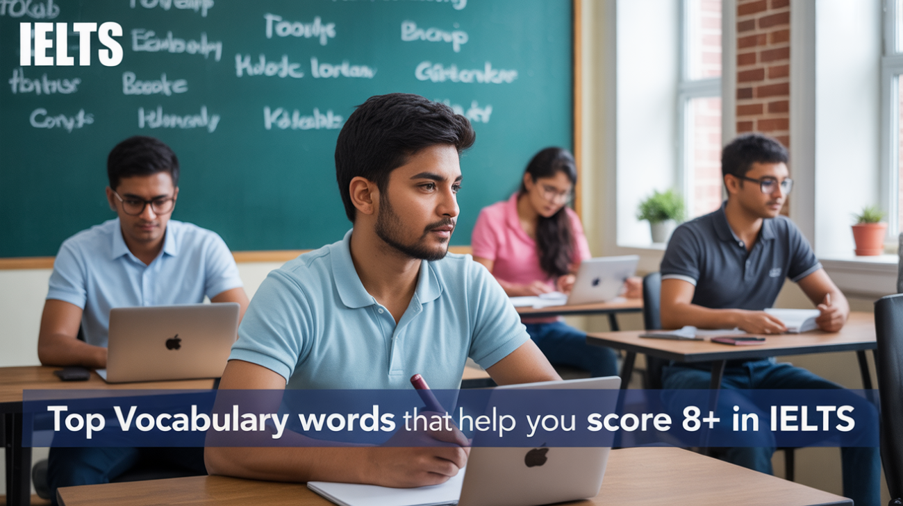top vocabulary words that help you score 8+ in IELTS